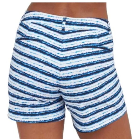 Spanx Sunshine 6 Shorts UPF 50+ Blue Painted Stripe Summer Beach - Picture 3 of 11